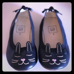 GAP Kids Navy Blue Bunny Flats - Toddler 8 NWOT
